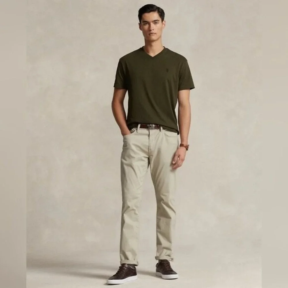 NEW Polo Ralph Lauren Men's Slim‎ Straight Stretch Sateen Five-Pocket Pants